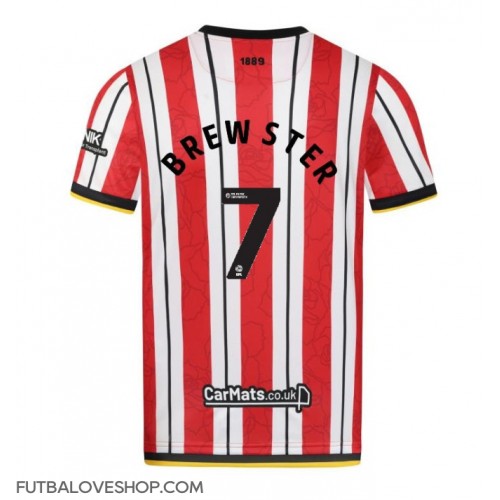 Dres Sheffield United Rhian Brewster #7 Domáci 2024-25 Krátky Rukáv